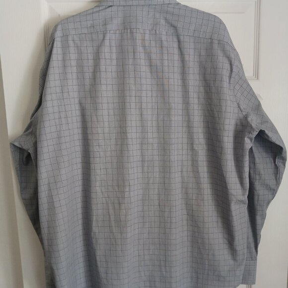 Calvin Klein Mens Dress Shirts Sz 2X Plaid Long Sleeve Slim Fit No Iron Lot of 3 - Picture 14 of 15